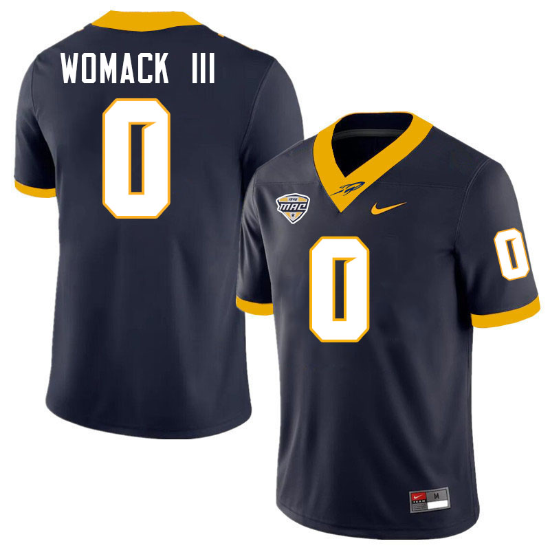 Samuel Womack III Toledo Jersey,Toledo Rockets #0 Samuel Womack III Jersey Youth College-Navy